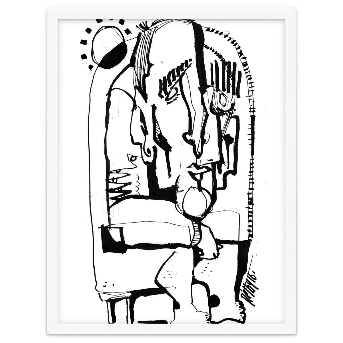 Freezing in Sunlight - b&w