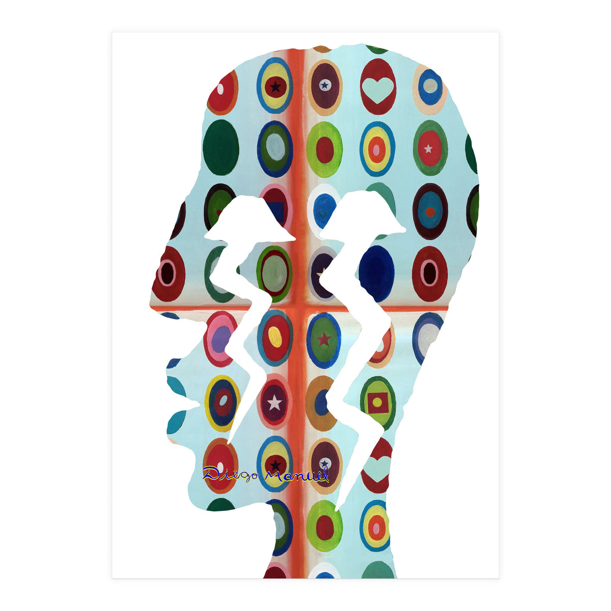 Perfil Con Rayos 9 (Print Only)