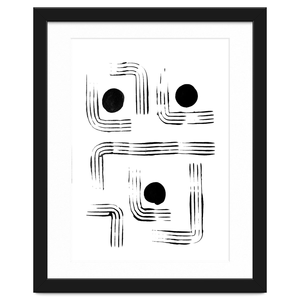Mid-century Modern Monochrome Print #2