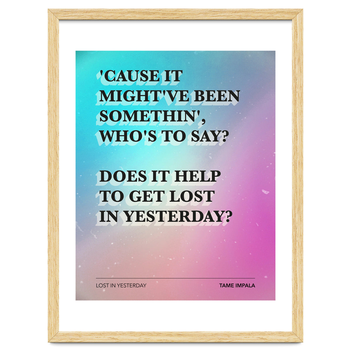 Tame Impala - Lost In Yesterday