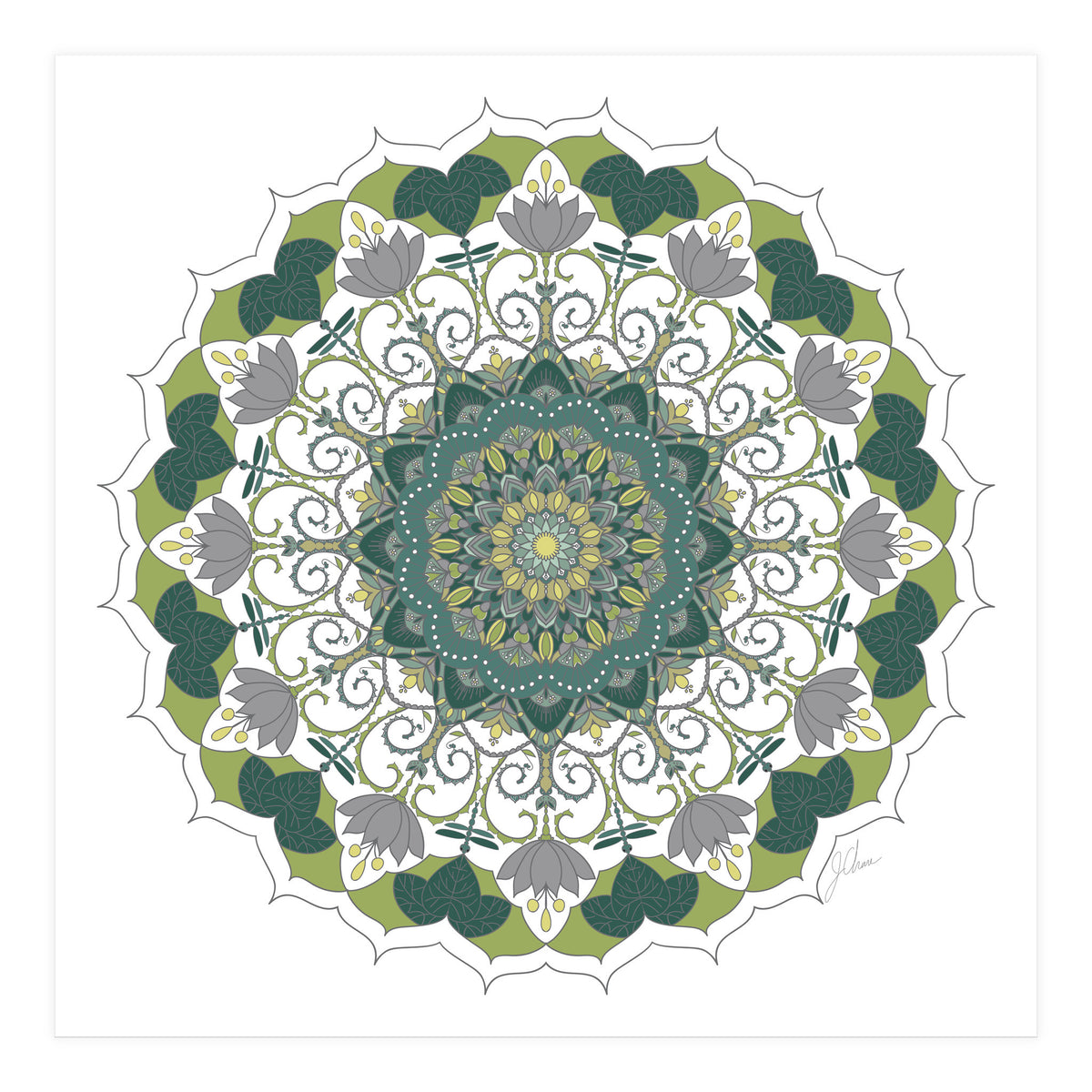 Elegant Mandala (Print Only)