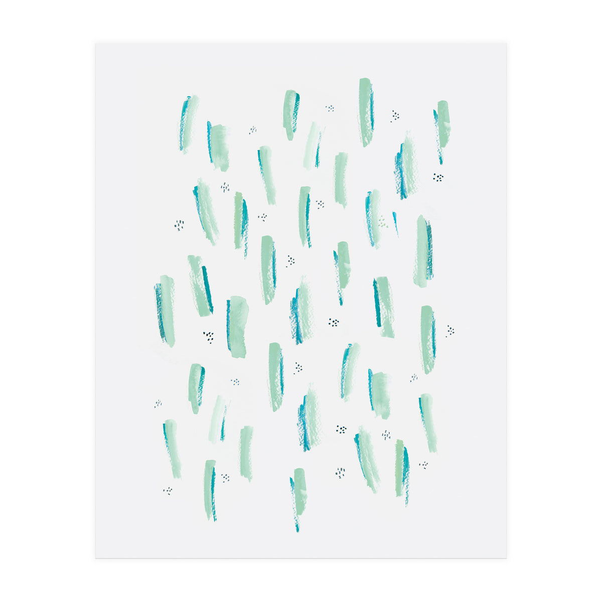 Brush Strokes Mint (Print Only)