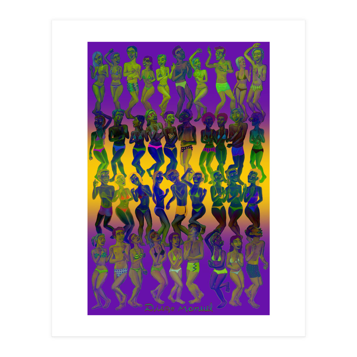 Bailando En La Playa 3 (Print Only)