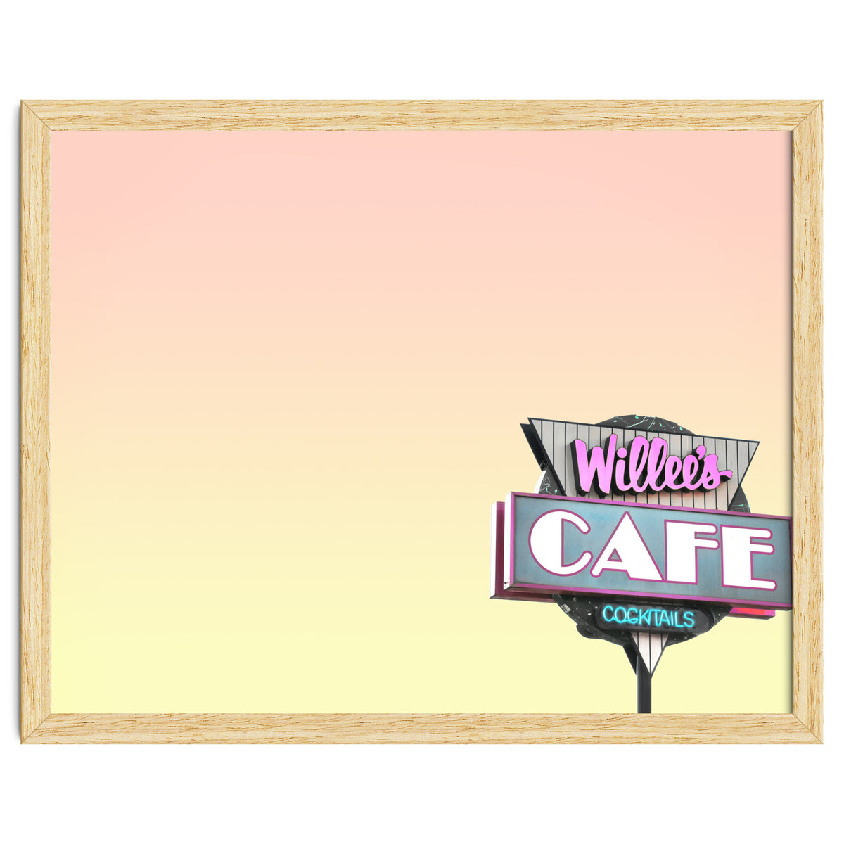 Willees Cafe and Cocktails Neon Sign