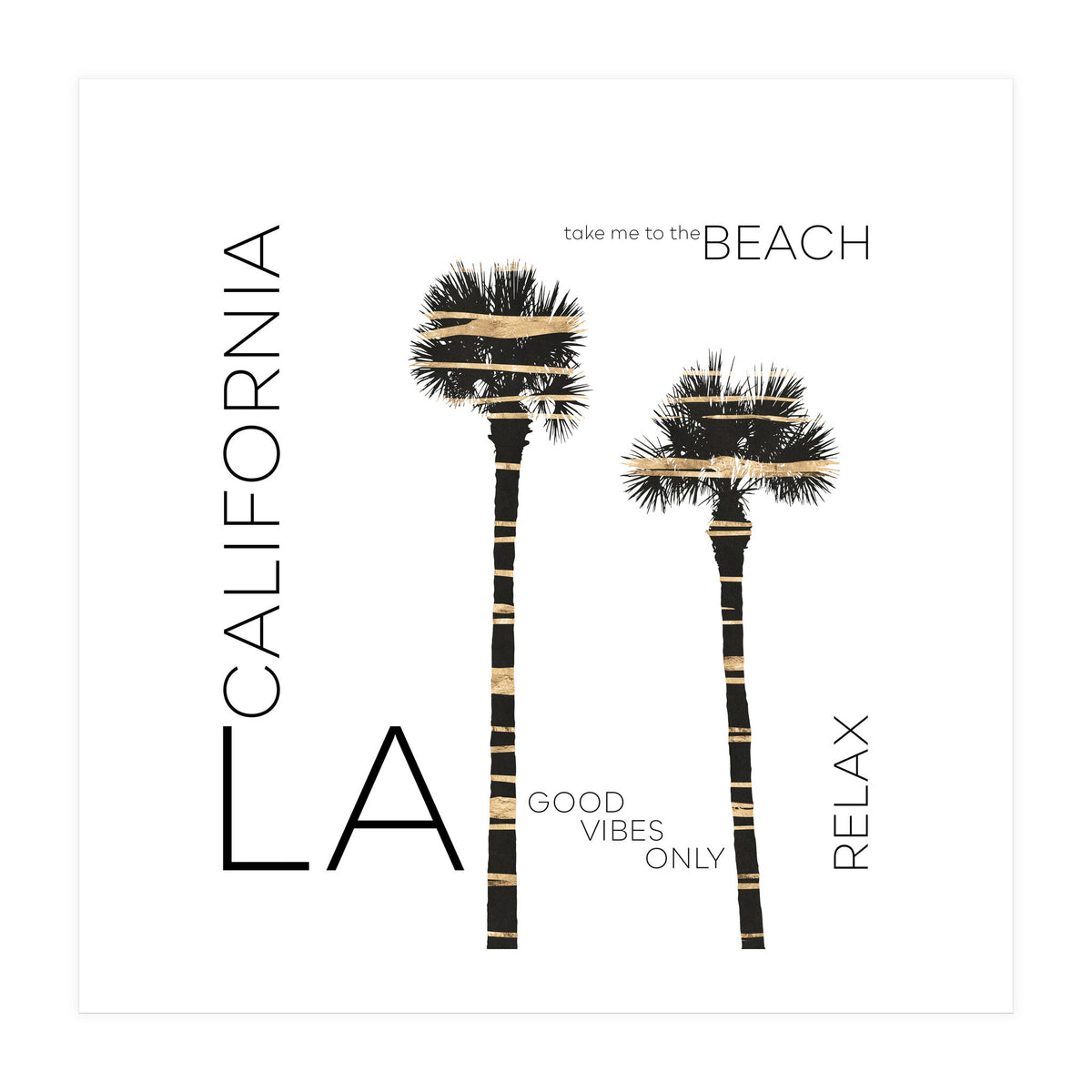 Urban Art LA Palm Trees (Print Only)