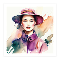 Watercolor Fashion Woman #2 (Print Only)