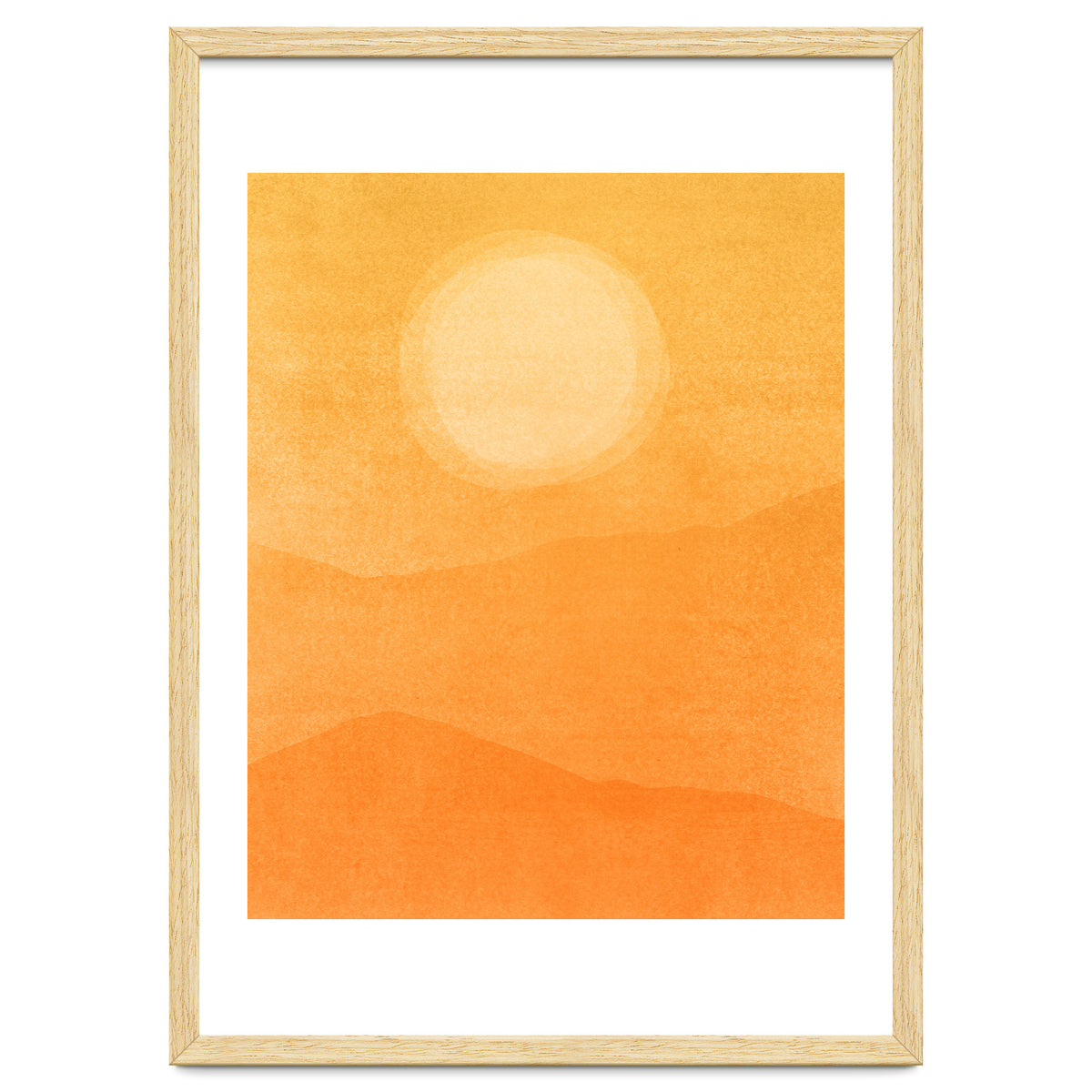 Golden Afternoon Abstract