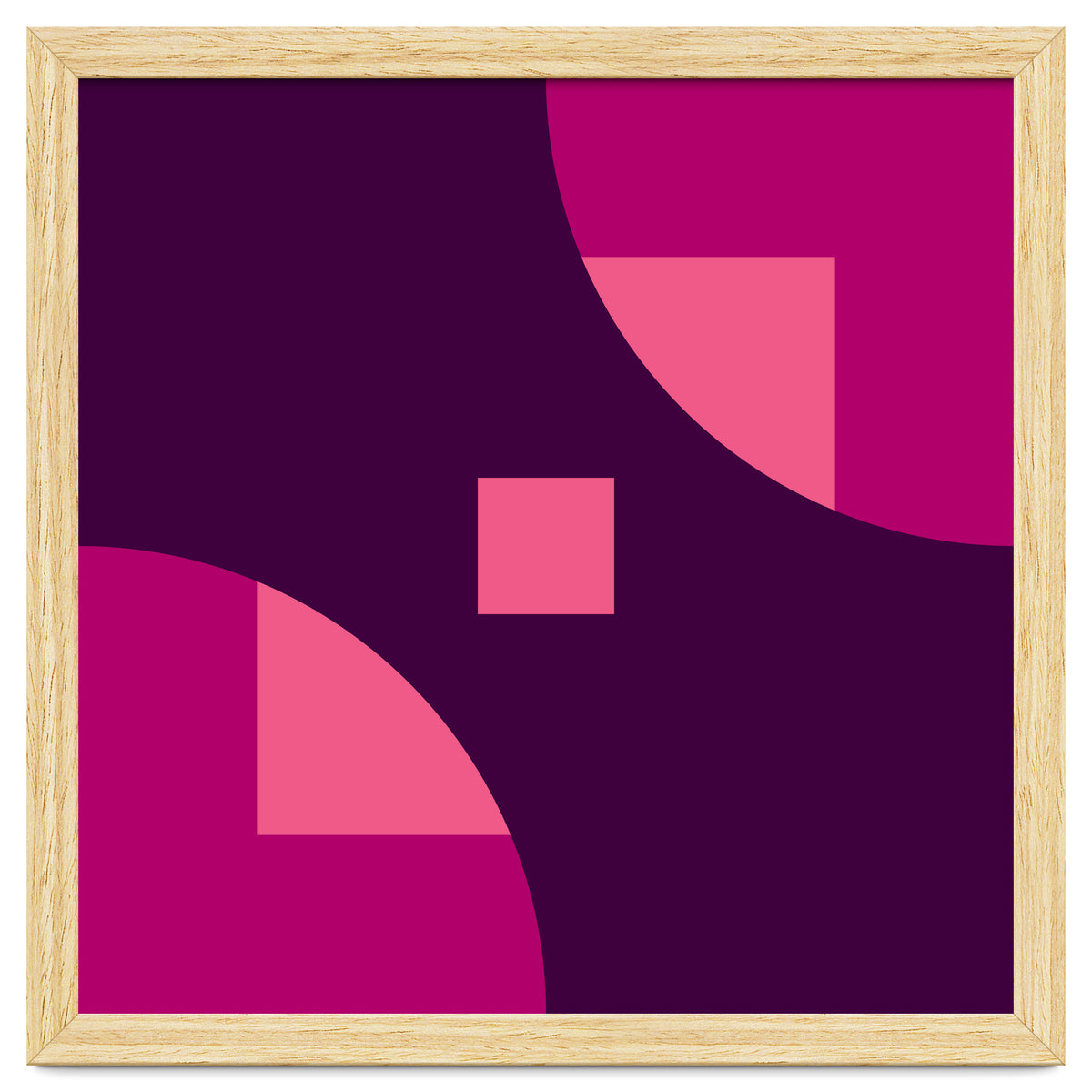 Geometric Shapes No. 1 - purple & pink squares