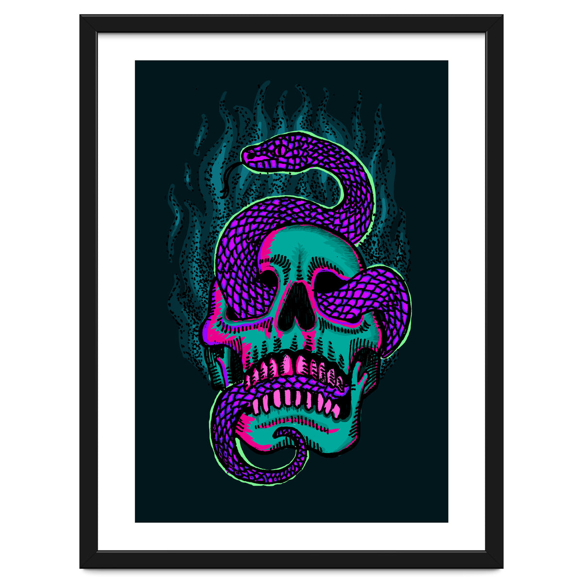 Skull & Snake