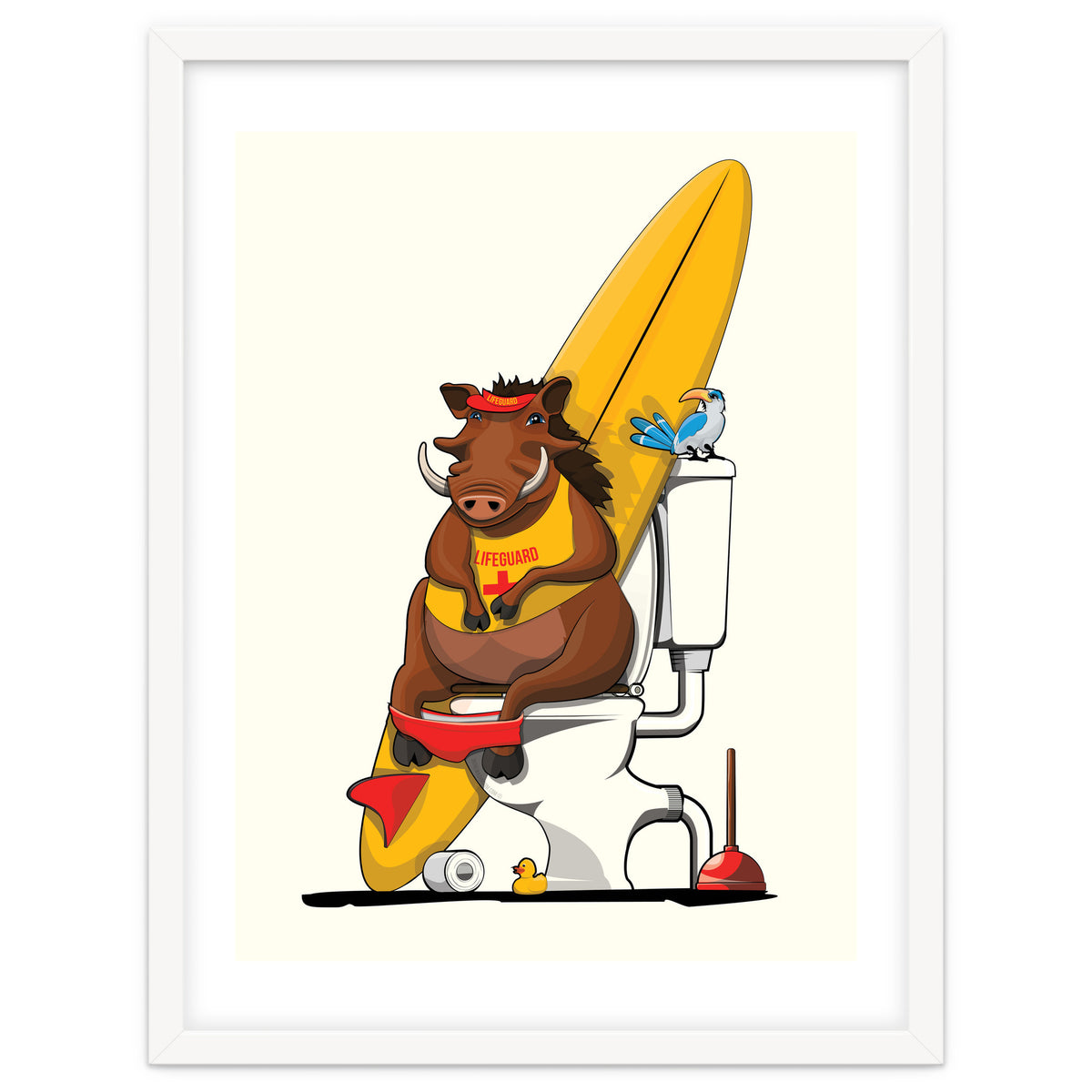 Warthog on the Toilet, Funny Bathroom Humour