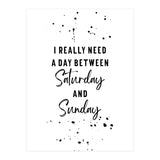 Day between Saturday and Sunday (Print Only) thumbnail