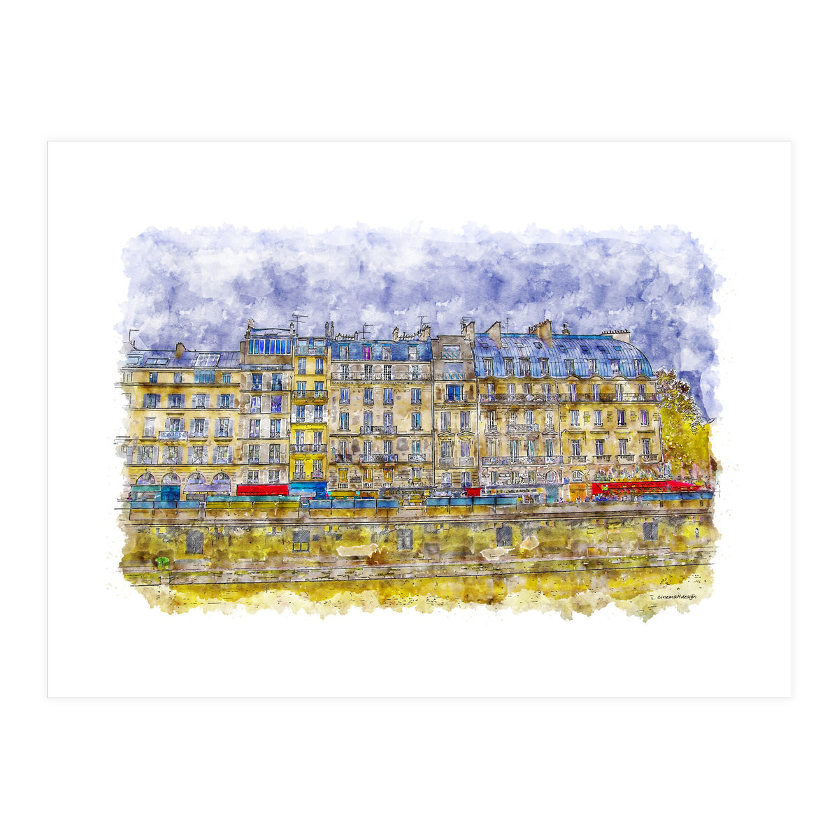 Rainy Paris (Print Only)