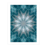 Mandala - Green, White, Rose (Print Only) thumbnail