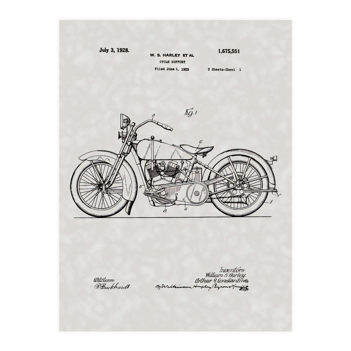 Harley Patent (Print Only)