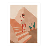 Abstract Tropical Boho Woman (Print Only) thumbnail