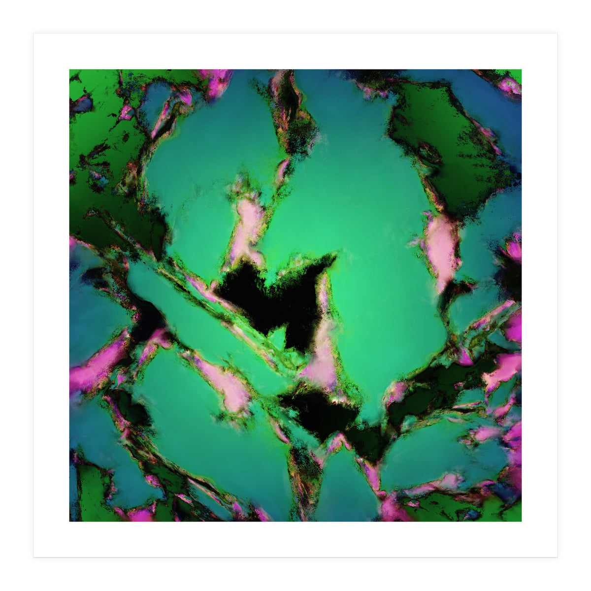 A Working Turquoise Engine (Print Only)