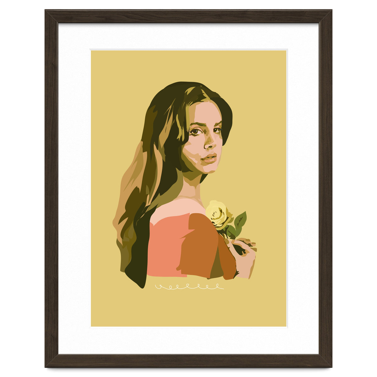 Lana Del Rey With Rose