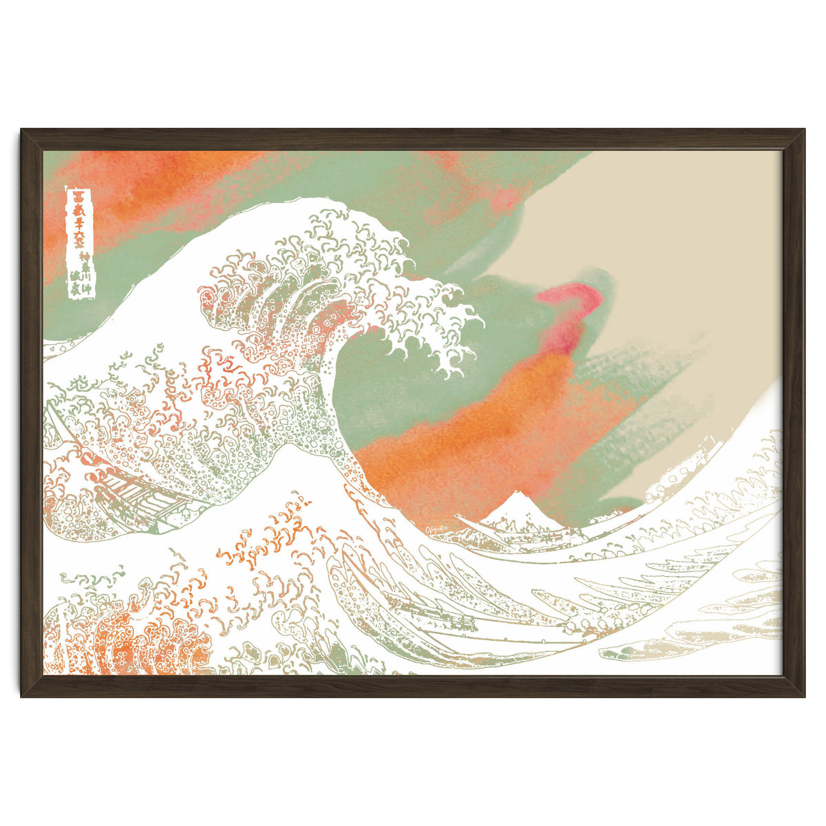 Calm into Great Wave Paint  I