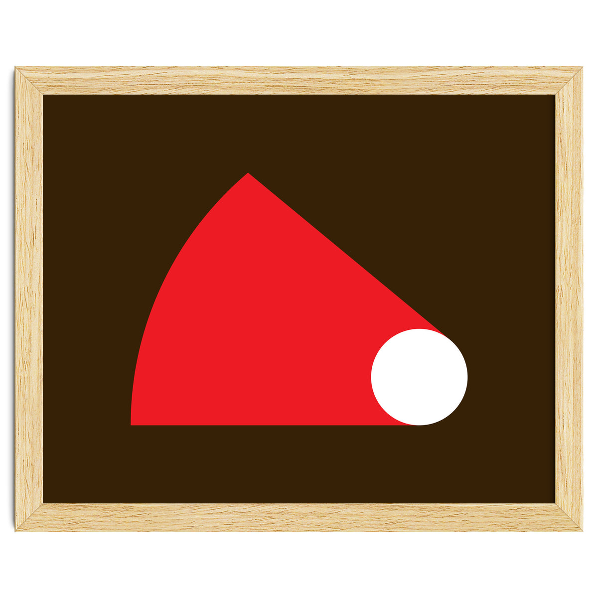 Geometric Shapes No. 51 - red & brown