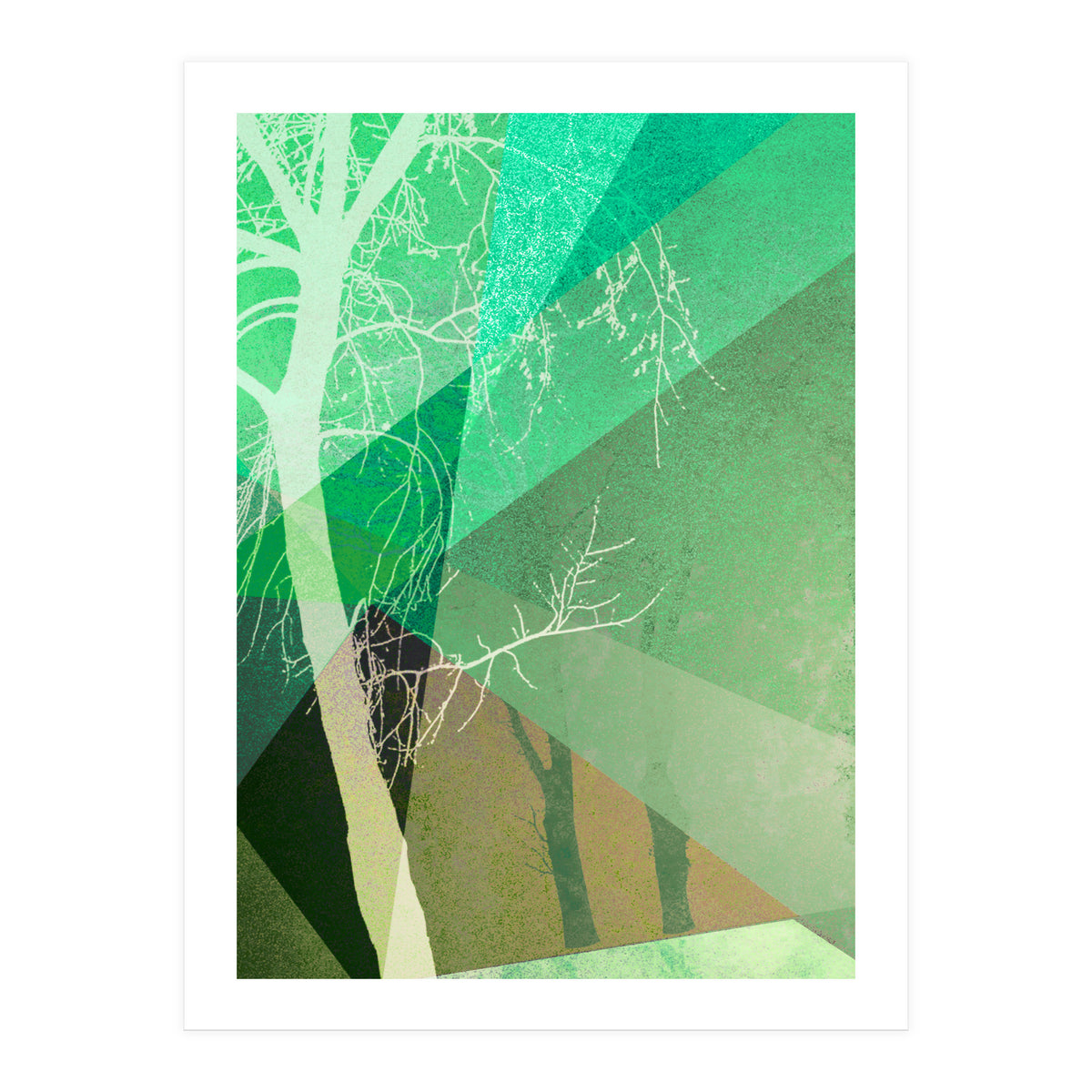 P22-B6 Trees And Triangles (Print Only)