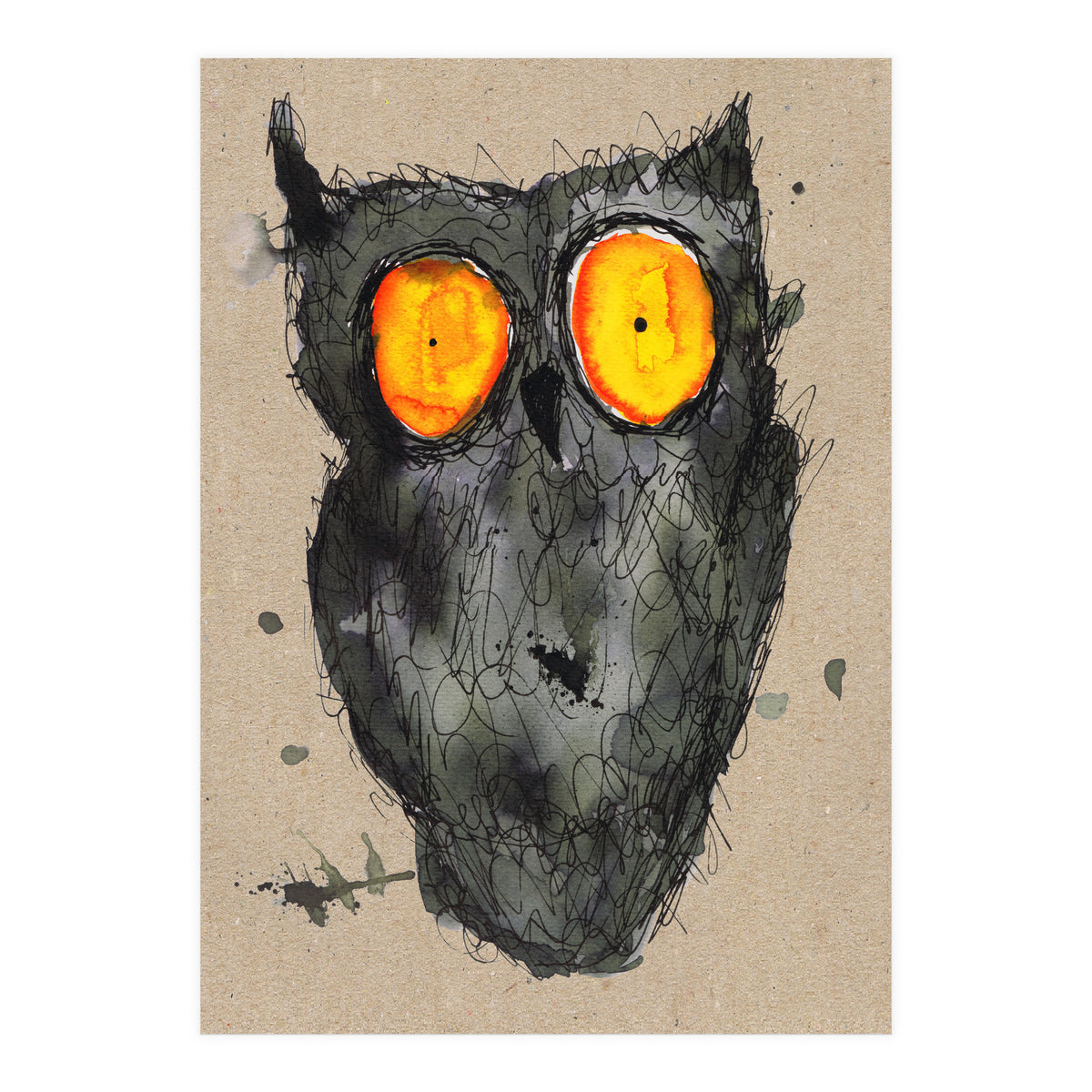 Scary owl (Print Only)