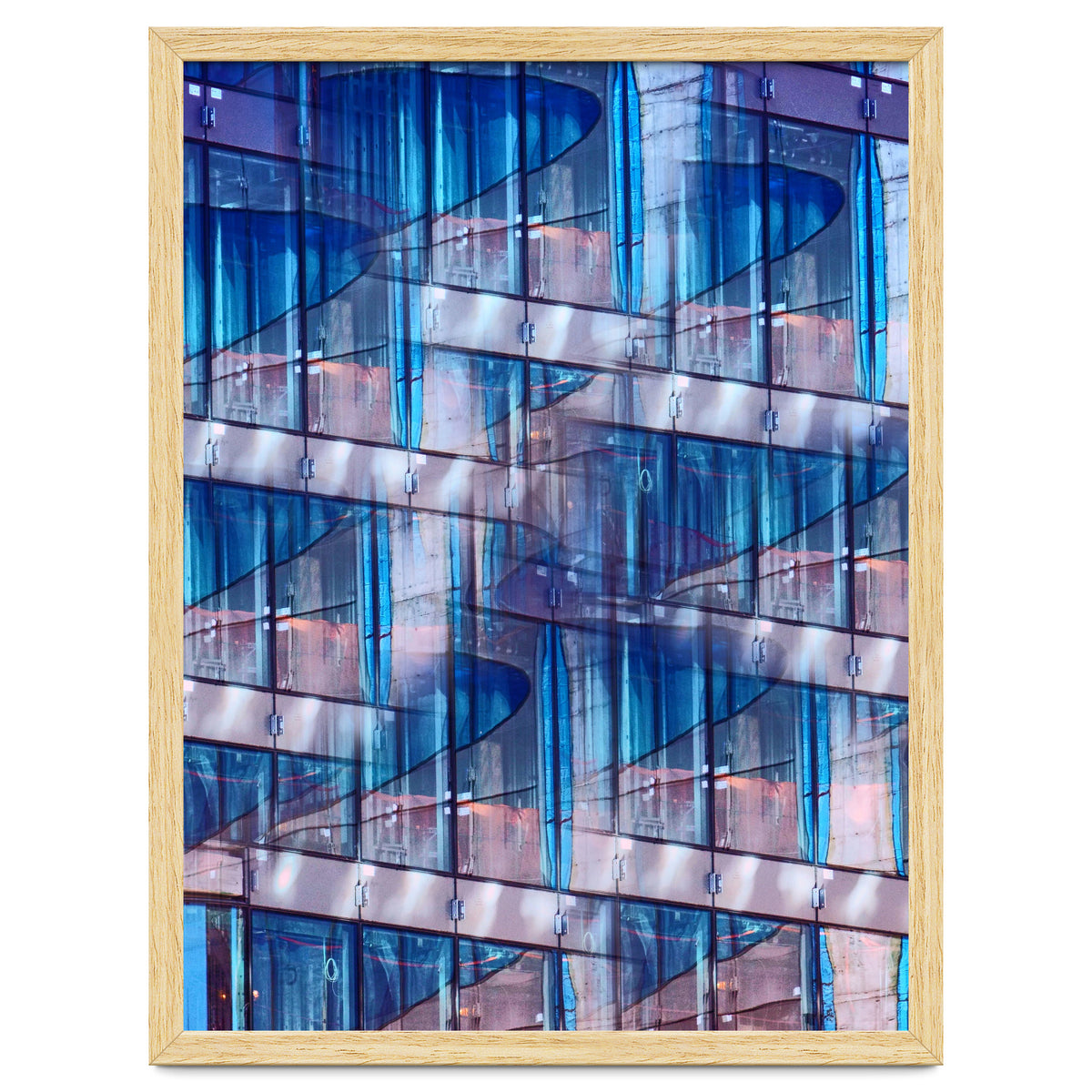 Blue Skyscraper Abstract