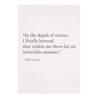 An Invincible Summer By Camus, White (Print Only)