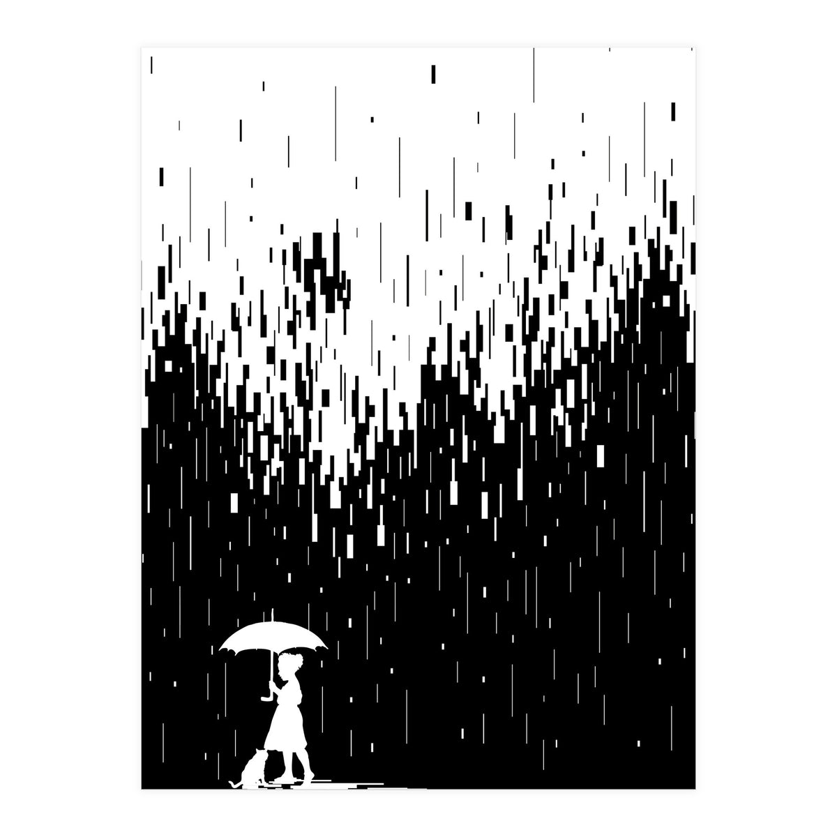 Pixel Rain (Print Only)