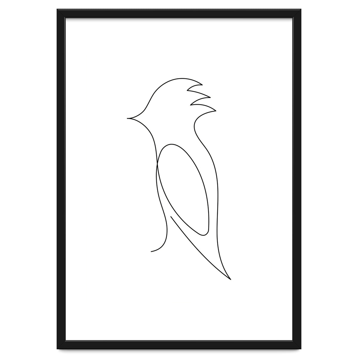 One Line Art Bird