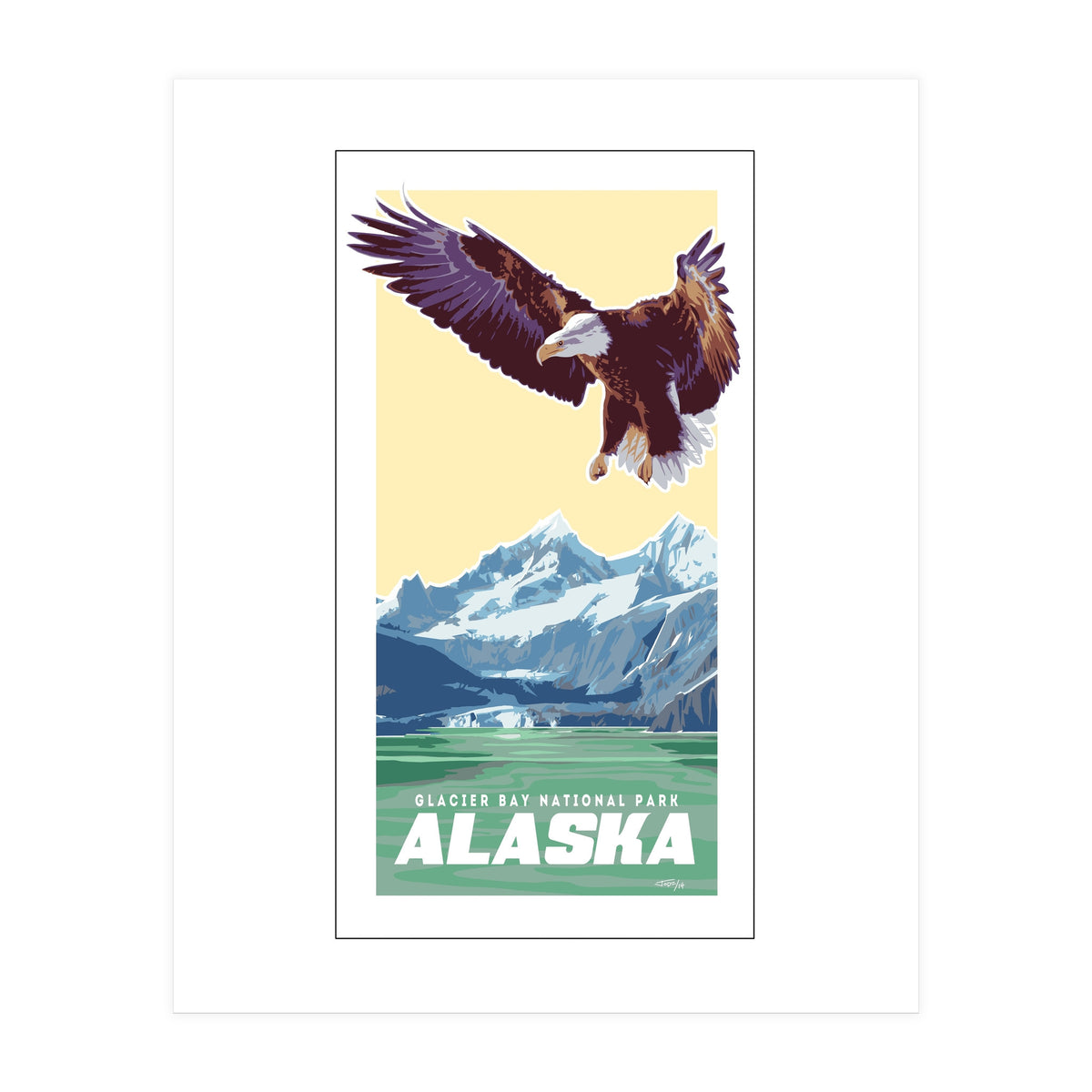 Alaskan Eagle Poster (Print Only)