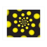 Yellow Spiral Dots (Print Only) thumbnail