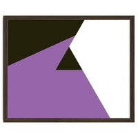 Geometric Shapes No. 80 - purple, black & white