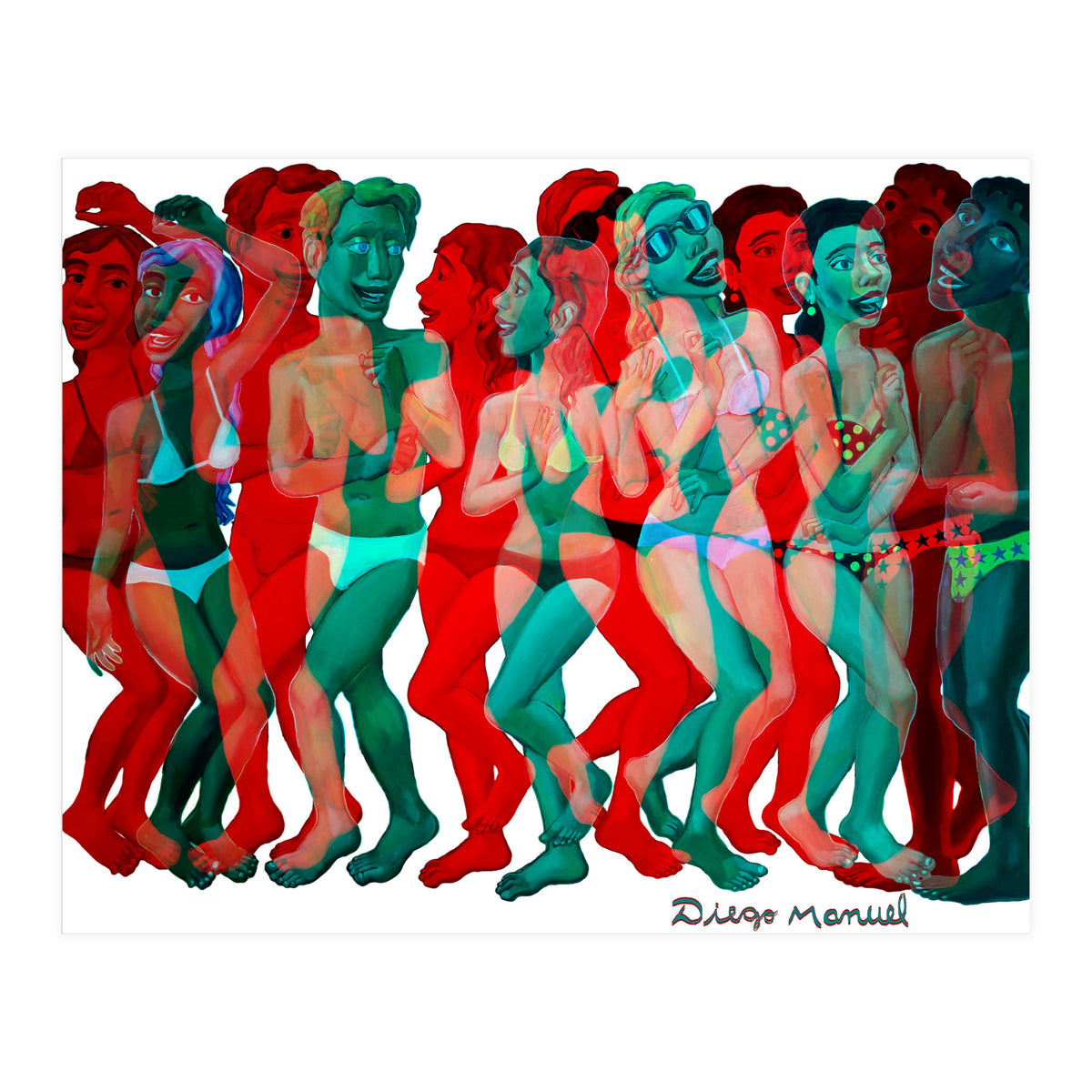 Fiesta En La Playa 2 2 (Print Only)