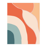 Rainbow Retro Wavy Lines (Print Only) thumbnail