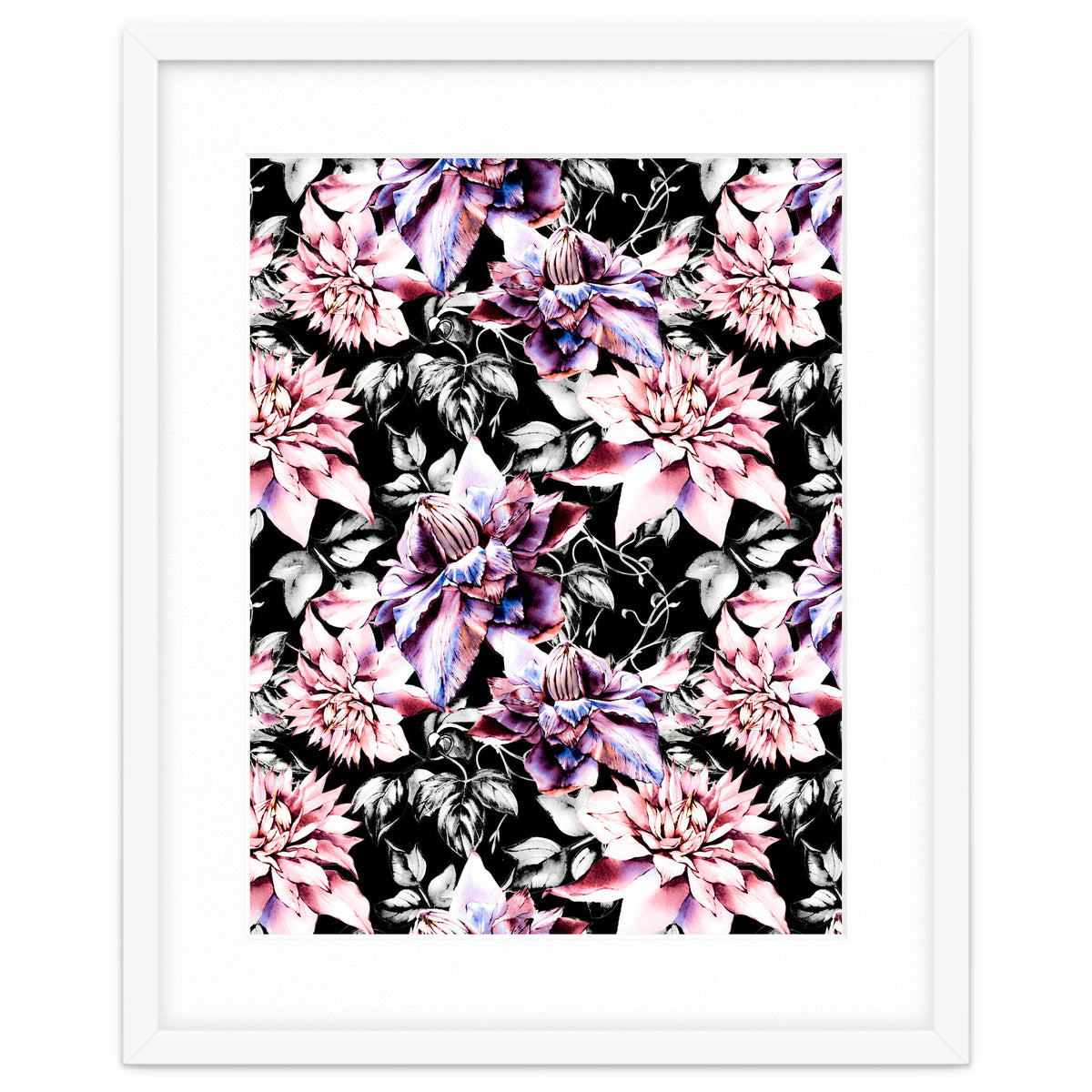 Pink bloom in the dark