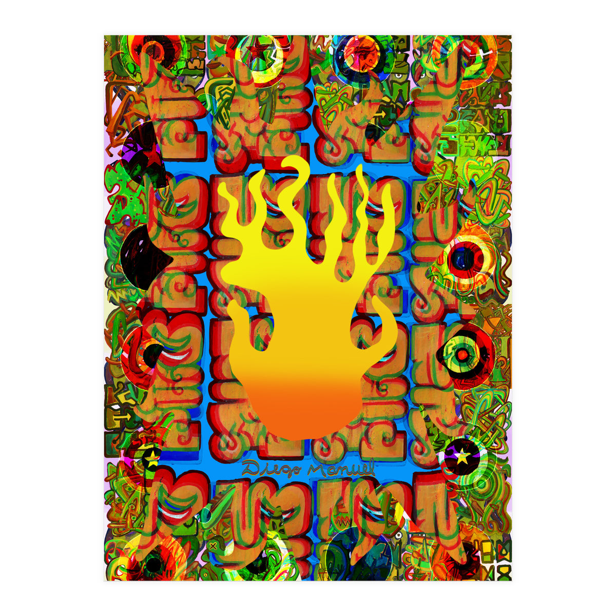 Fuego Y Graffiti 2 (Print Only)