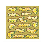 Pasta shapes fusilli and rotini (Print Only) thumbnail