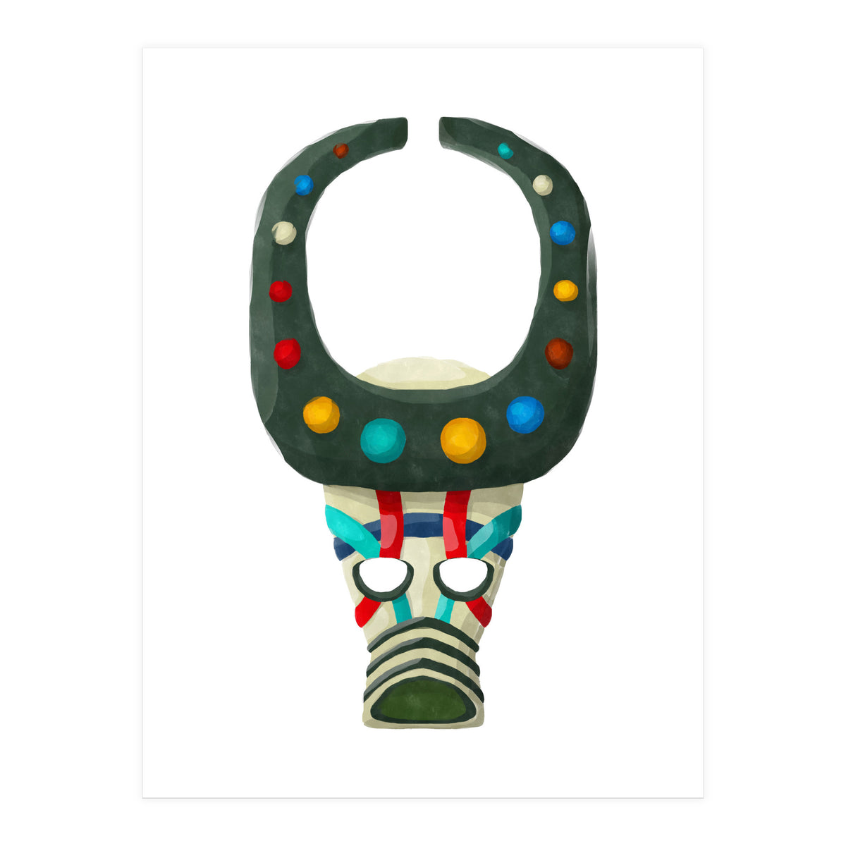 Tribal Mask 19 (Print Only)