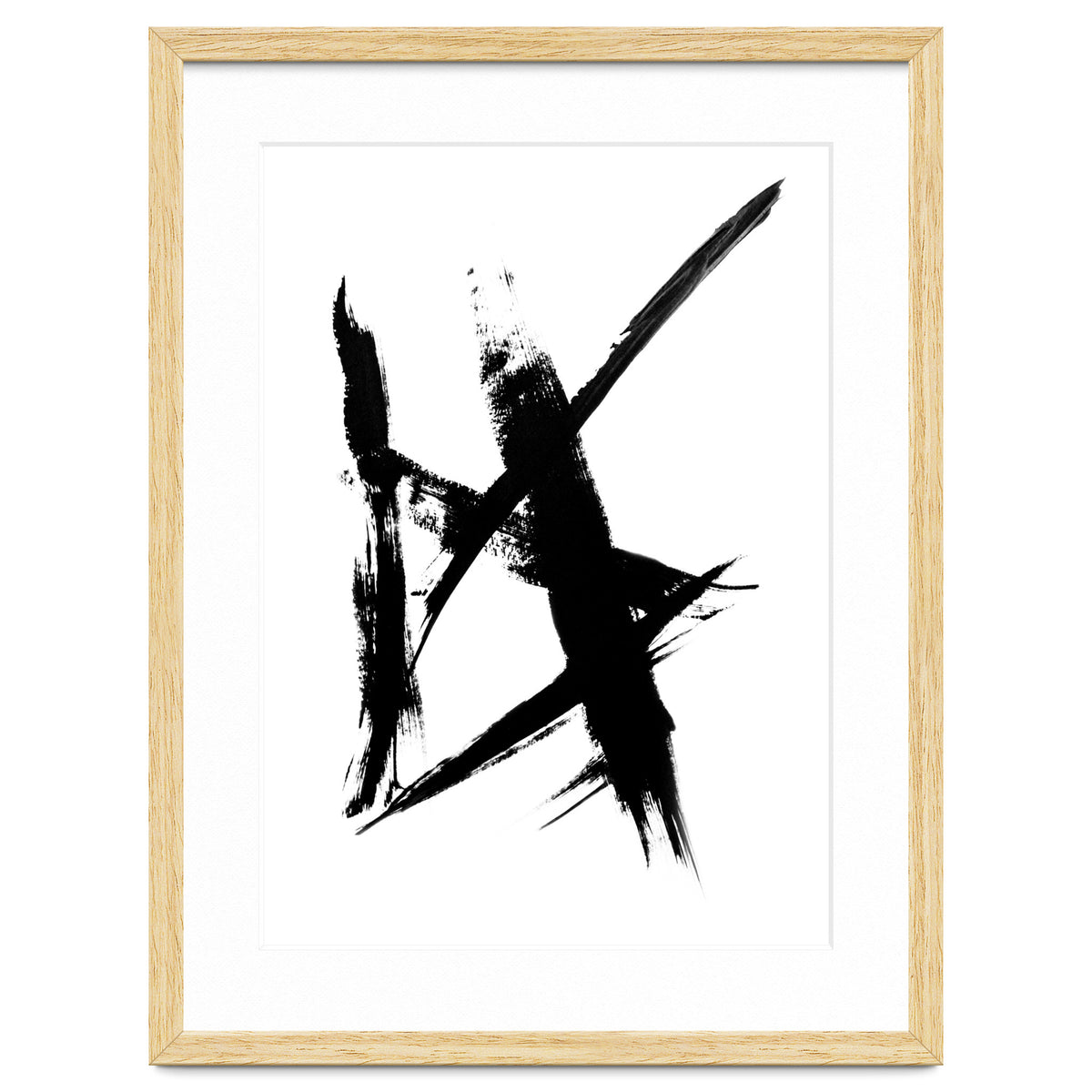 Abstract Brushstroke Print