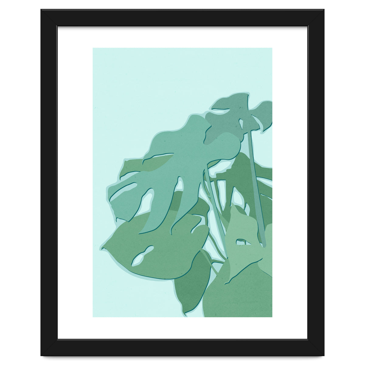 Minimal Monstera Leaves - Greener Eden