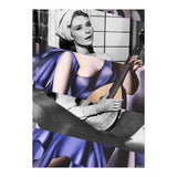 Tamara De Lempicka's Blue Woman with a Guitar & Audrey Hepburn in Breakfast at Tiffany's (Print Only) thumbnail