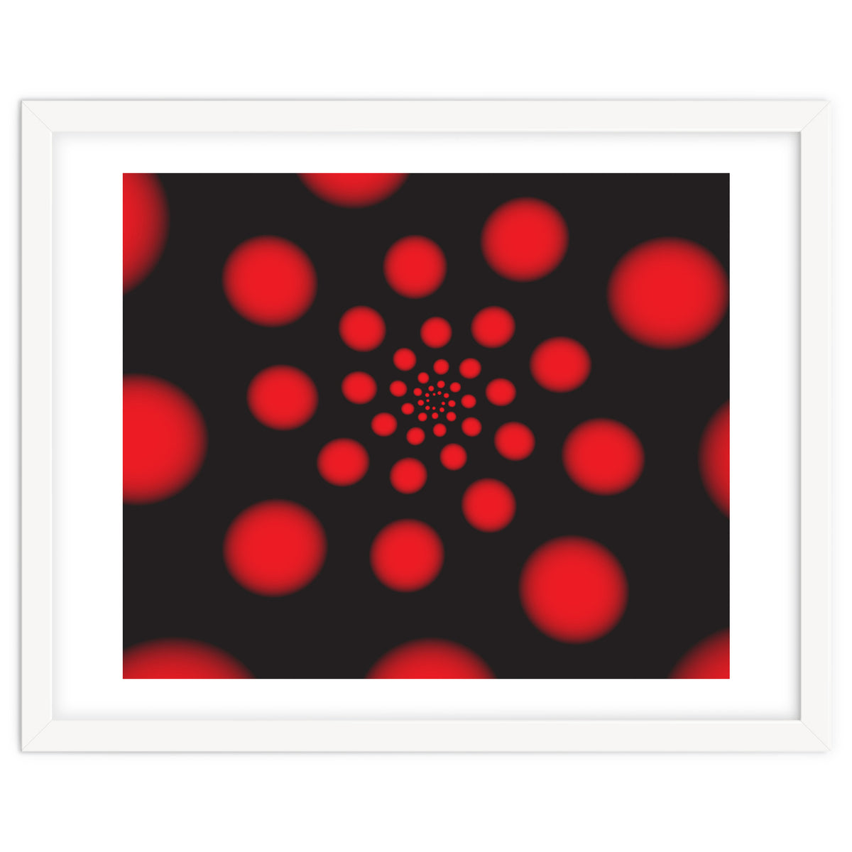 Red Spiral Dots