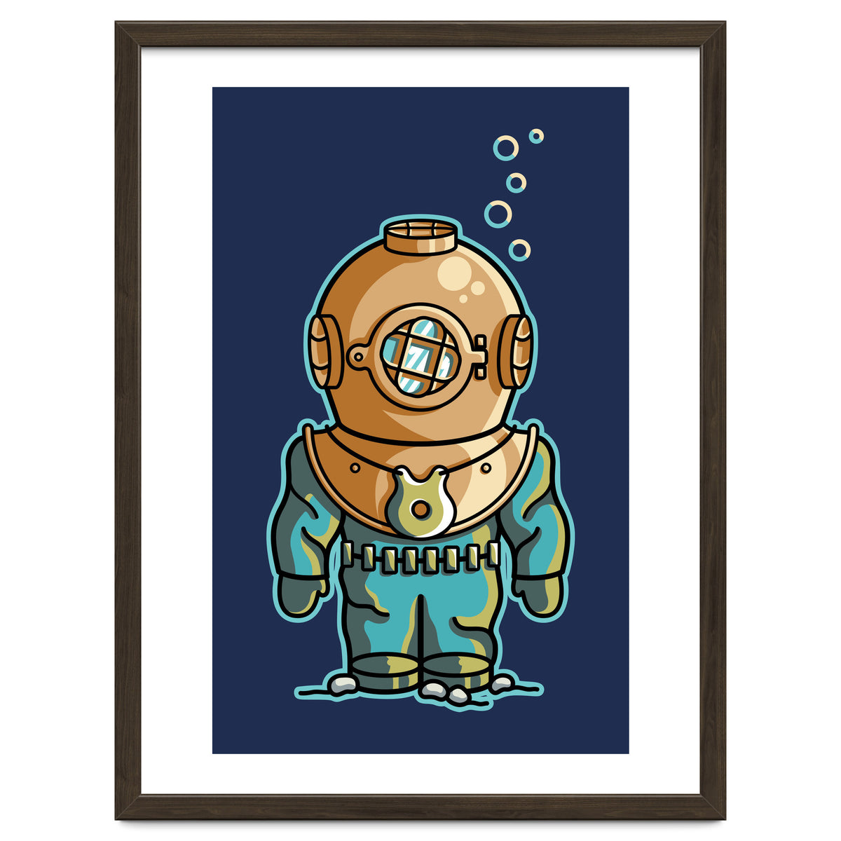 Cute Deep Sea Diver