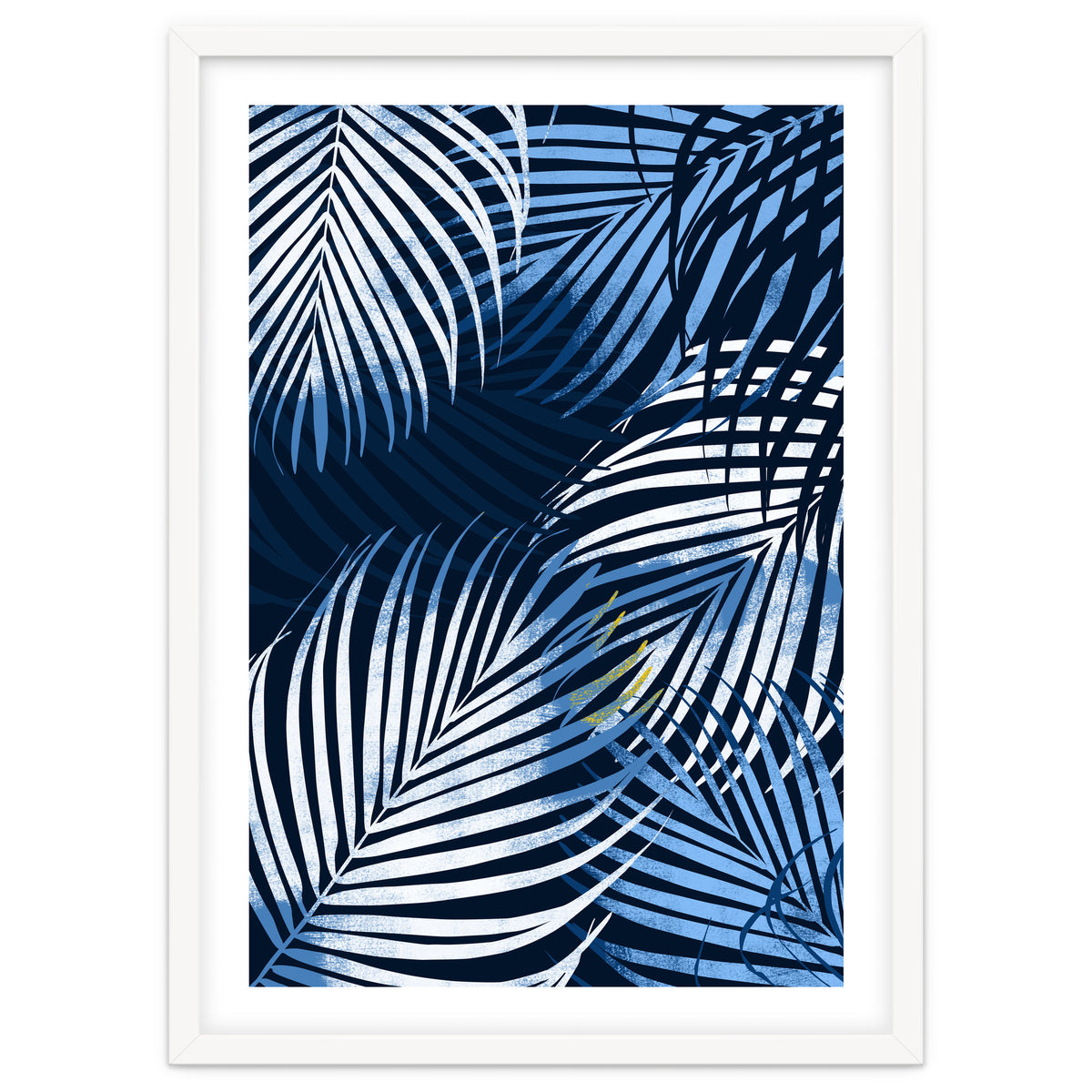 Palm Leaves Blue