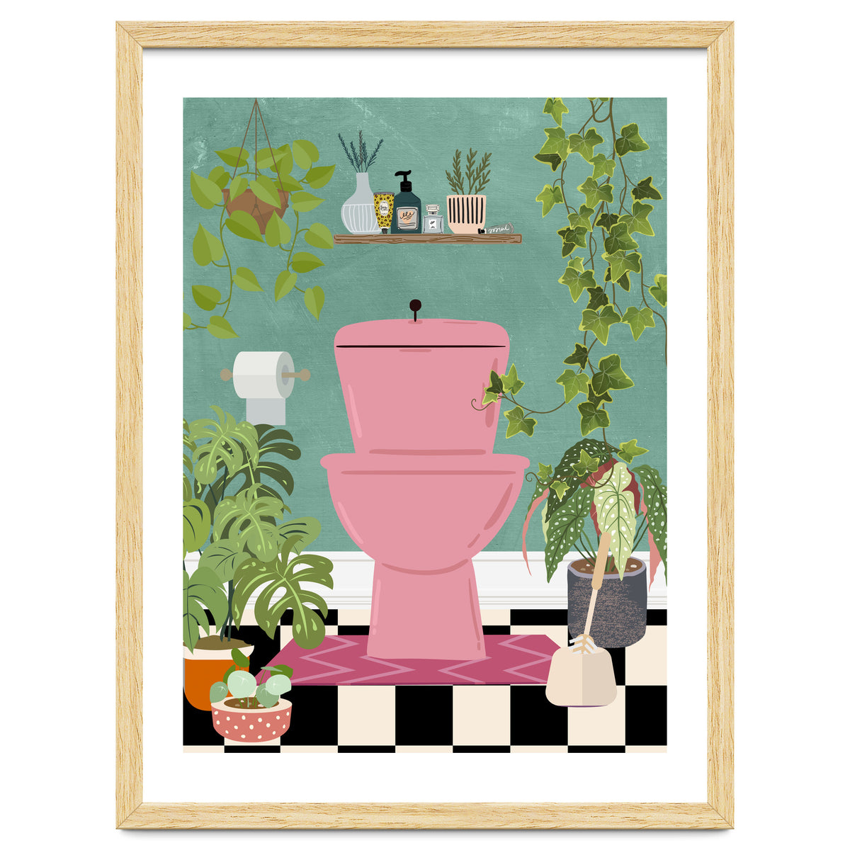 Botanical Loo in Jungle Bathroom