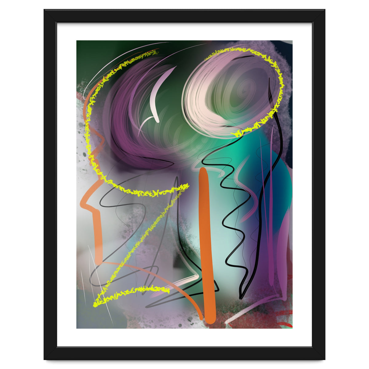 Purple With Glittering Yellow