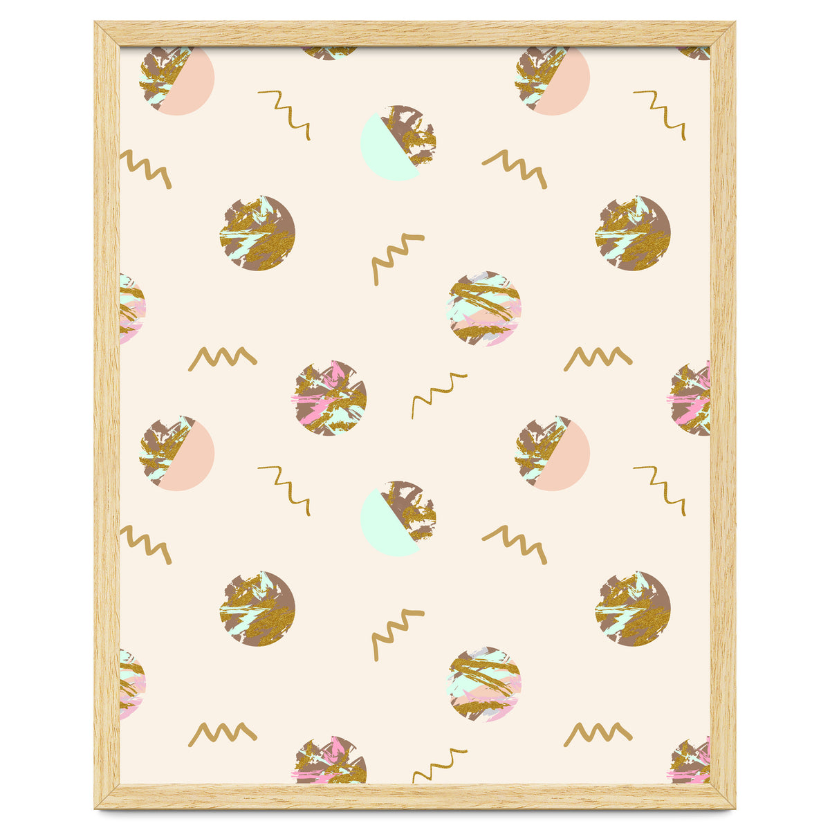 Abstract geometric vector painting