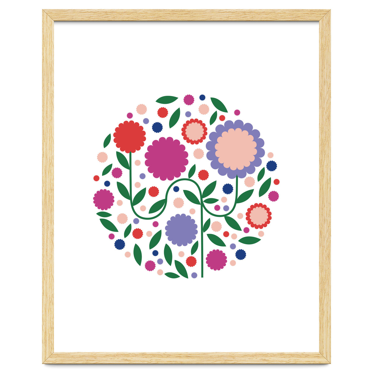 happy colorful flowers