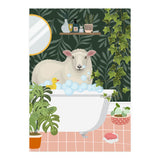 Sheep in Botanical Bathroom (Print Only) thumbnail