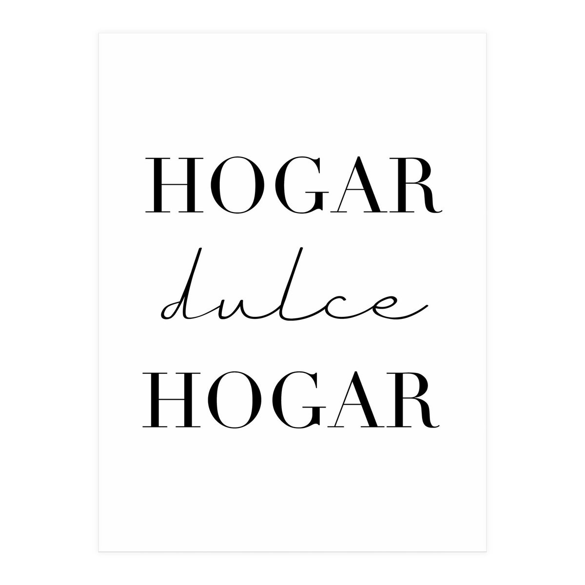 Home Sweet Home (Spanish) (Print Only)